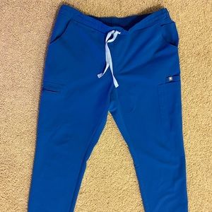 FIGS Large Petite Royal Blue Scrub Pants